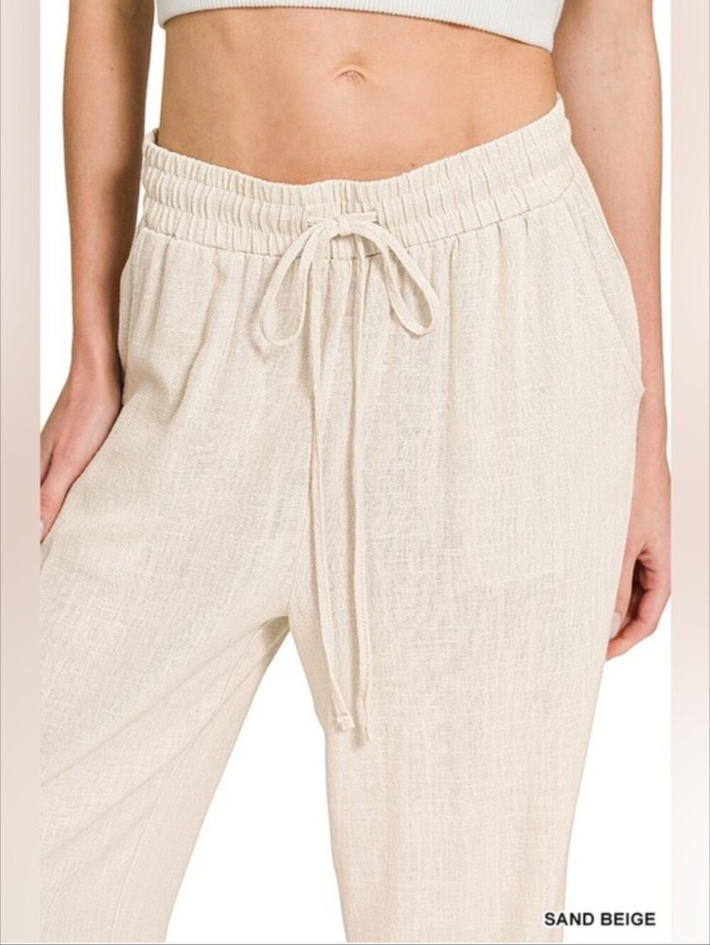 Zenana Outfitters Women's Wide Leg Linen Pants